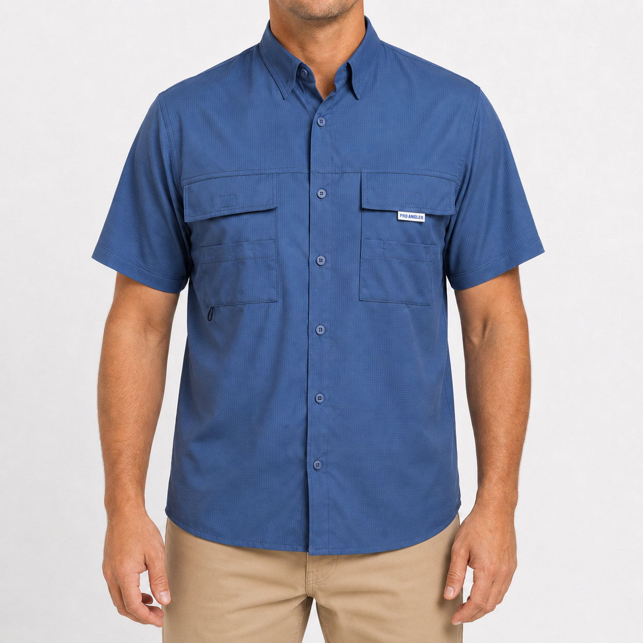 Camisa Manga Curta Azul - Pro Angler
