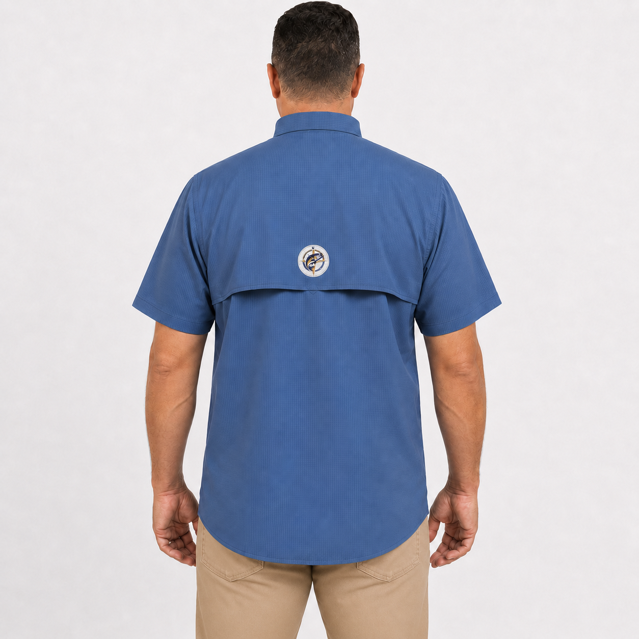 Camisa Manga Curta Azul - Pro Angler
