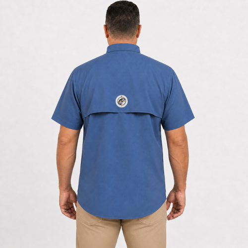 Camisa Manga Curta Azul - Pro Angler