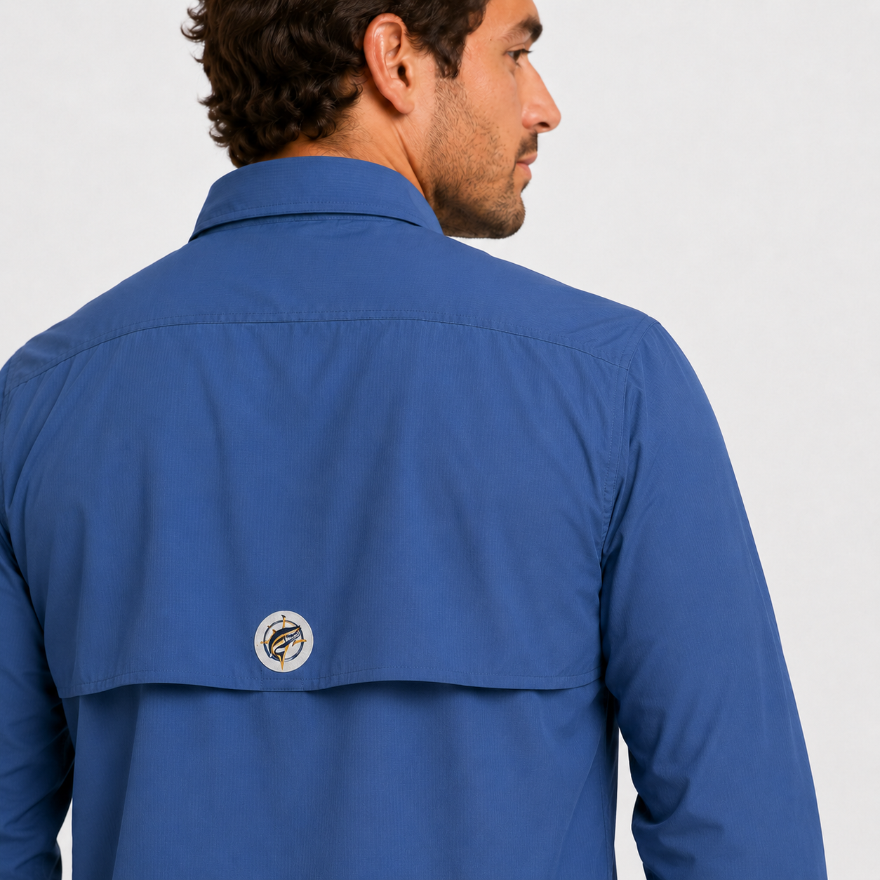 Camisa Manga Longa Azul - Pro Angler