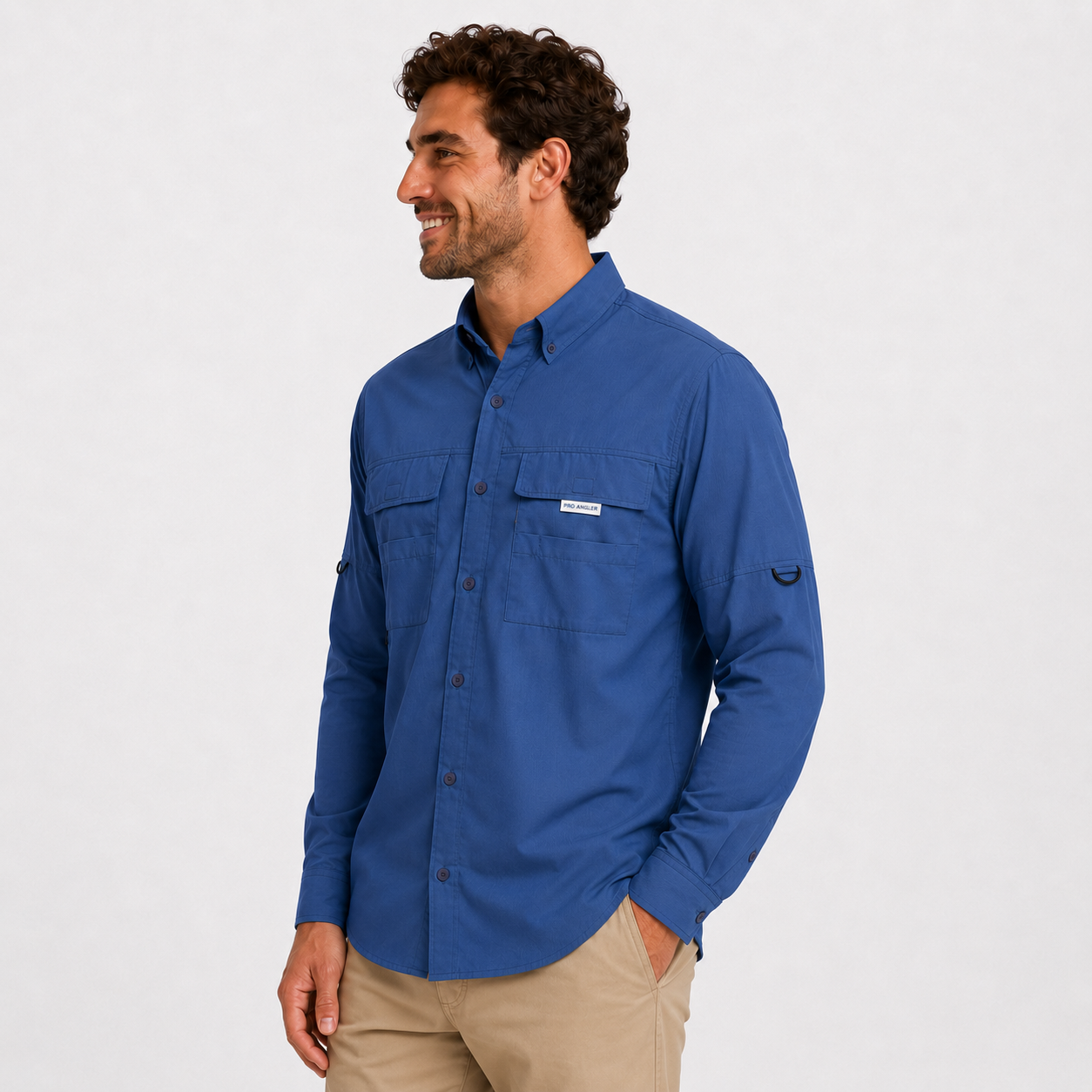 Camisa Manga Longa Azul - Pro Angler