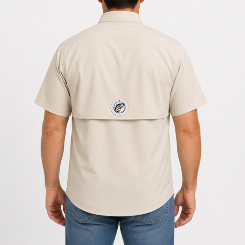 Camisa Manga Curta Bege - Pro Angler