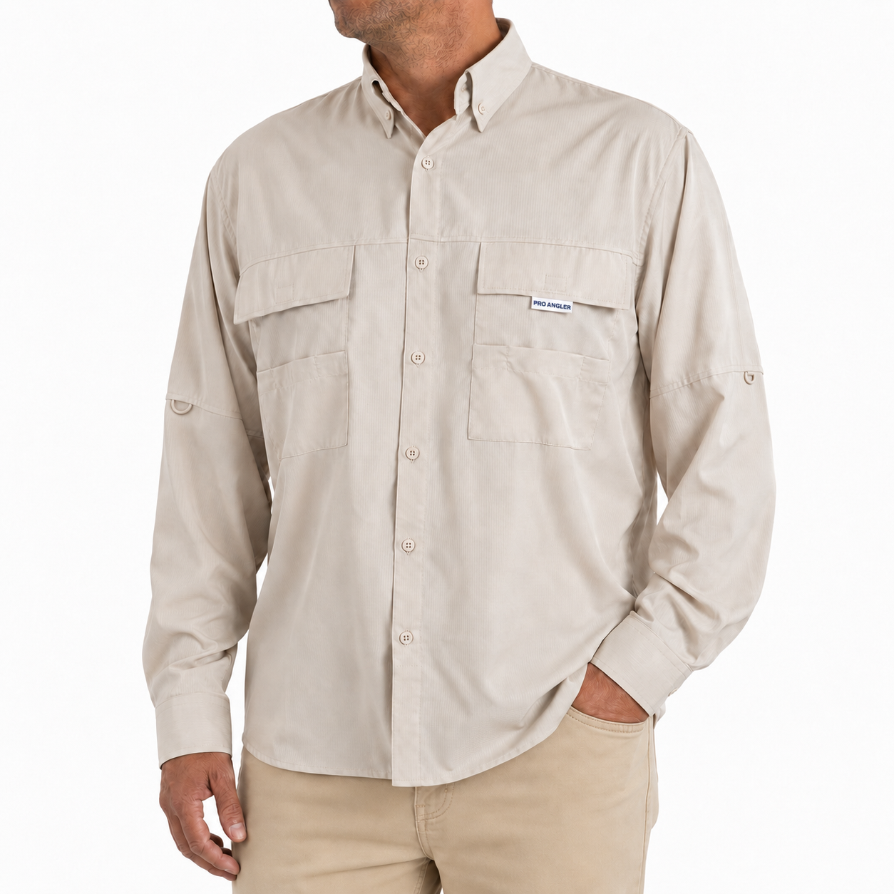 Camisa Manga Longa Bege - Pro Angler