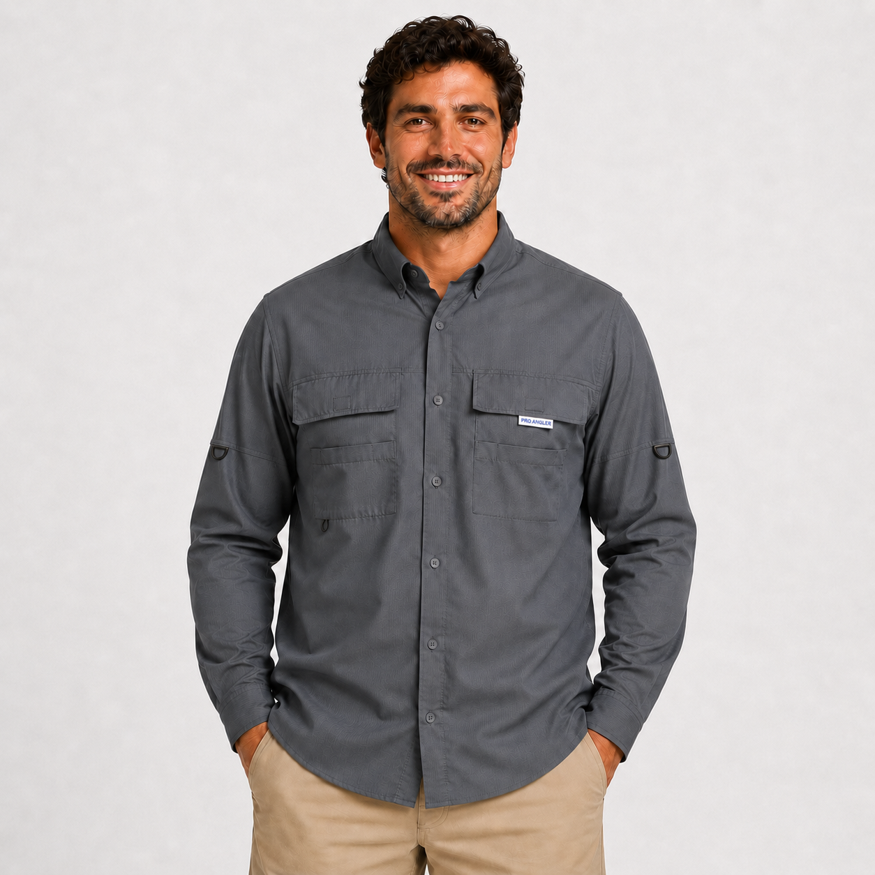 Camisa Manga Longa Grafite - Pro Angler
