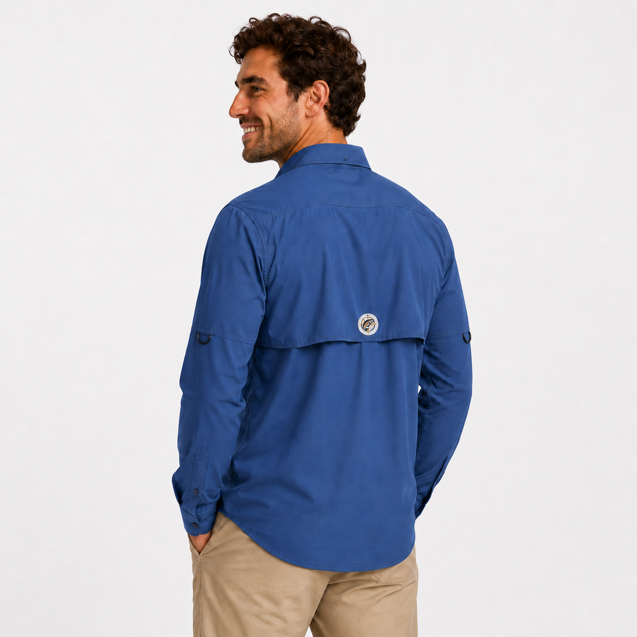 Camisa Manga Longa Azul - Pro Angler