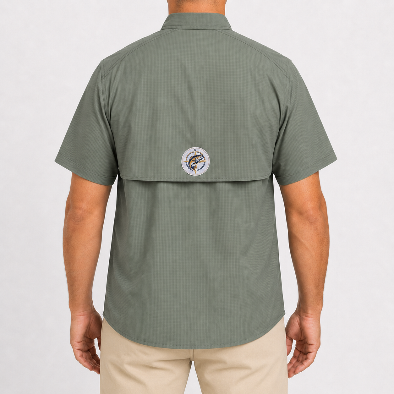 Camisa Manga Curta Musgo - Pro Angler