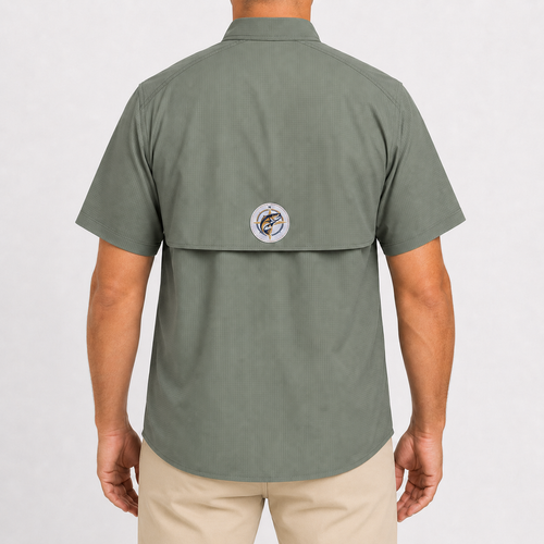 Camisa Manga Curta Musgo - Pro Angler