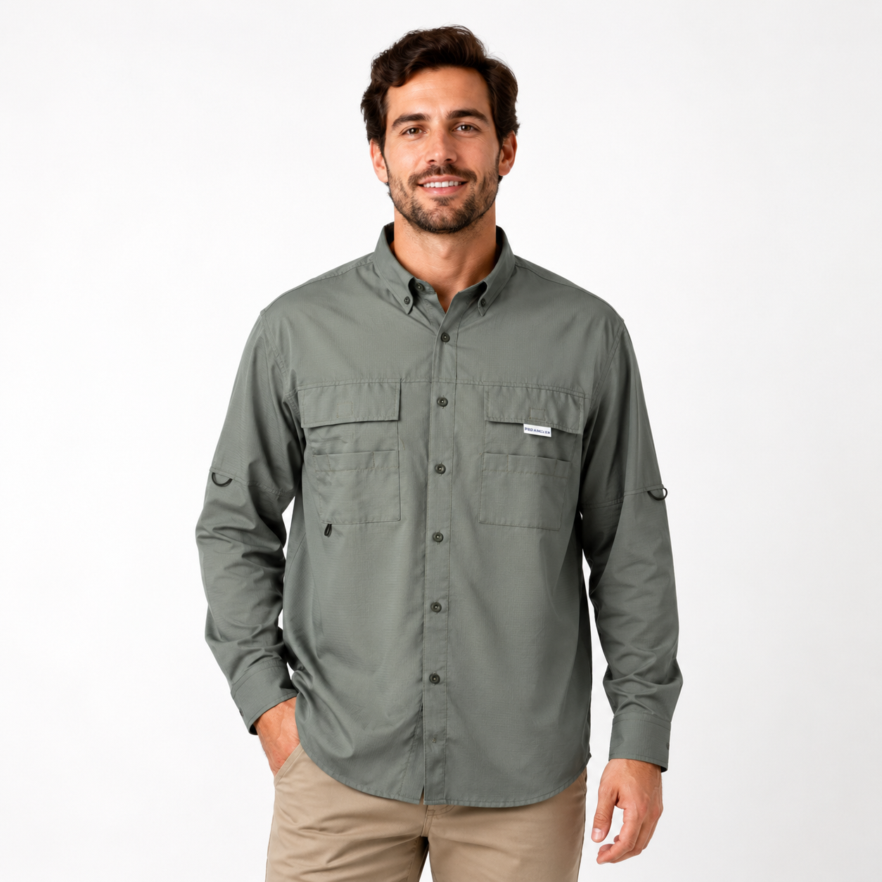 Camisa Manga Longa Musgo - Pro Angler