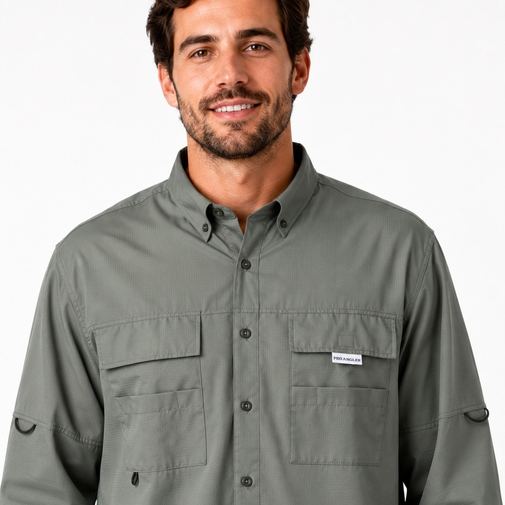 Camisa Manga Longa Musgo - Pro Angler